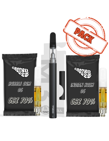 Buy Pack of 2 GBZ 70% E-Liquid Cartridges + A