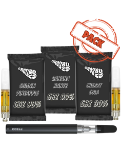 Acheter Pack 3 Cartouches GBZ 90% + 1 Vape,