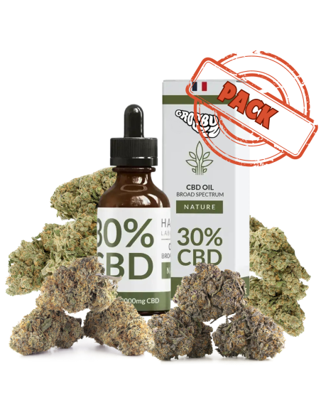 GrosBuzz.com | CBD Pack with Oil + 3 Herbs