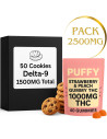 Space Cake Cookies & Gummies Delta-9 THC 2500mg - Mega Pack